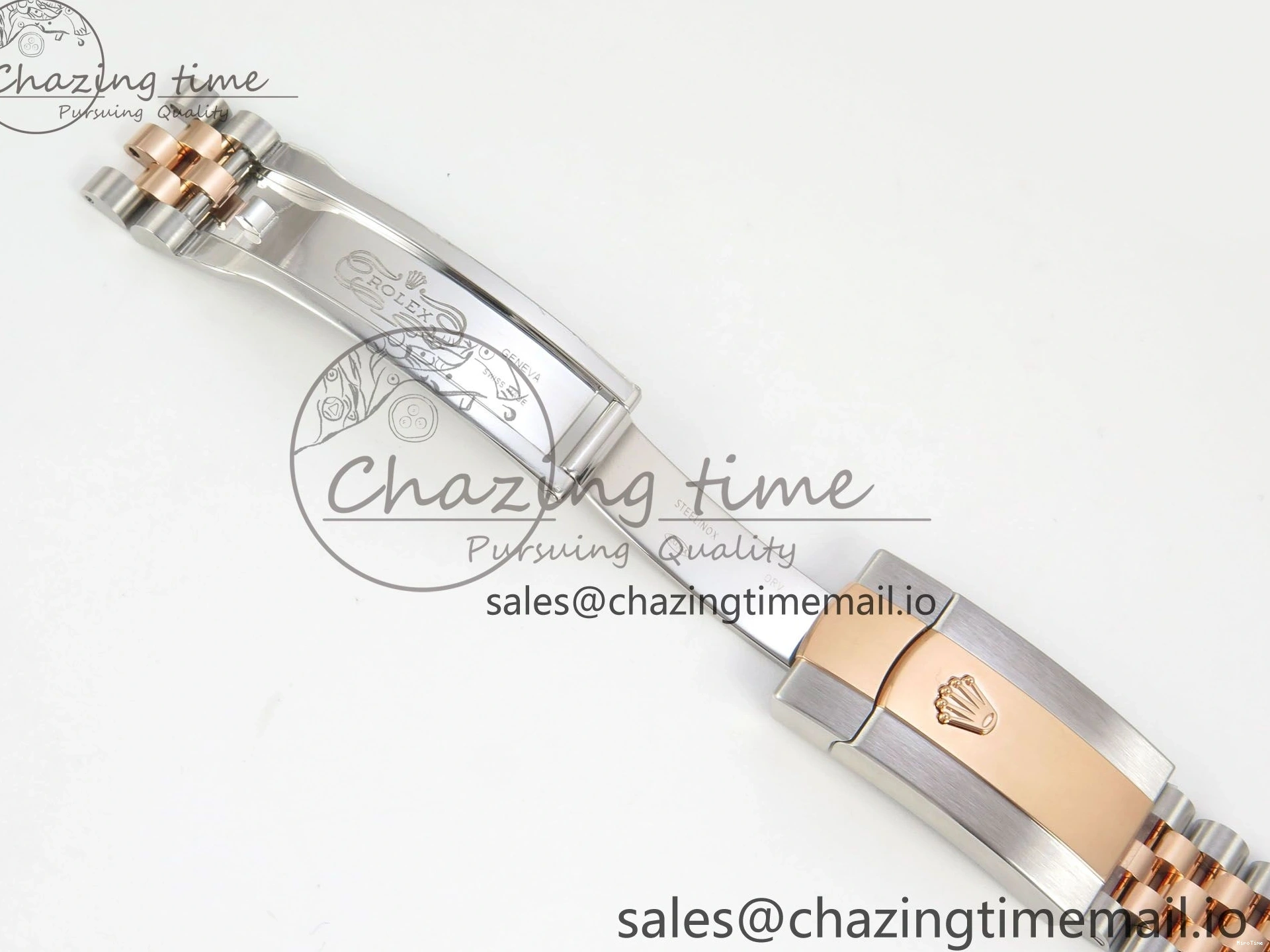 MiroTime 0202 DateJust 41 126331 SS RG ARF 1:1 Best Edition Brown Stick Dial on Jubilee Bracelet SH3235 (Weighted) TopPick 196